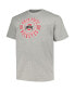 Фото #2 товара Men's Heather Gray Ohio State Buckeyes Big and Tall Circle Logo T-shirt