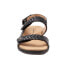 Фото #3 товара Trotters Teresa T2017-001 Womens Black Leather Strap Strap Sandals Shoes 8.5