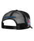 ფოტო #3 პროდუქტის Men's Black Colorado Avalanche Script Side Patch Trucker Adjustable Hat