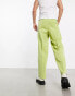 Фото #4 товара ASOS DESIGN smart wide leg trouser in bright green