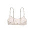 Фото #3 товара Junior' Mocked Bralette Bikini Top - Xhilaration™ Beige Dot Print Size Small