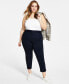 Фото #1 товара Plus Size Compression Ankle Pants, Created for Macy's