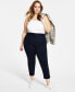 ფოტო #1 პროდუქტის Plus Size Compression Ankle Pants, Created for Macy's