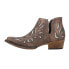 Фото #3 товара Roper Ava Glitz TooledInlay Snip Toe Cowboy Booties Womens Brown Casual Boots 09