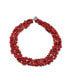 ფოტო #1 პროდუქტის Big Chunky Chips Cluster Multi Strand Statement Bib Collar Necklace For Women