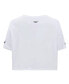 ფოტო #4 პროდუქტის Women's White Colorado Avalanche Boxy Script Tail Cropped T-shirt