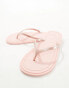 ASOS DESIGN Filo jelly flip-flops in light pink