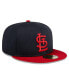 ფოტო #2 პროდუქტის Men's Navy St. Louis Cardinals 2024 Batting Practice 59FIFTY Fitted Hat