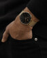 ფოტო #5 პროდუქტის Men's Legacy Slim Gold-Tone Mesh Bracelet Watch 42mm