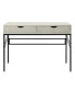 Фото #4 товара Faux Shagreen 2 Drawer Desk