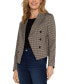 Фото #3 товара Liverpool Women's Plaid Knit Open-Front Blazer