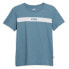 Puma Upfront Line Crew Neck Short Sleeve T-Shirt Womens Blue Casual Tops 6791654