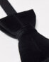 Фото #2 товара ASOS DESIGN velvet bow tie in black