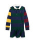 Фото #1 товара Big Girls Striped Cotton Jersey Rugby Dress