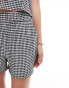 JDY shorts co-ord in gingham