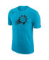 ფოტო #3 პროდუქტის Men's Turquoise Phoenix Suns 2022/23 City Edition Essential Logo Performance T-shirt