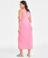 Фото #4 товара Women's Knit Ribbed Midi Dress, Created for Macy's