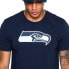 Фото #4 товара Мужская спортивная футболка черная с логотипом NEW ERA Seattle Seahawks Team Logo Short Sleeve T-Shirt