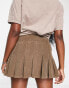 Фото #4 товара ASOS DESIGN pleated cord mini skirt in biscuit