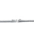 ფოტო #2 პროდუქტის Sterling Silver White Gold Plated and Clear Cubic Zirconia Tennis Necklace