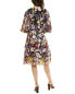 Teri Jon By Rickie Freeman Floral Applique Dress Women's