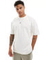 ASOS DESIGN oversized t-shirt in off white with octopus back print