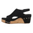 Corkys Carley Studded Wedge Womens Black Casual Sandals 30-5316-BLCV-R