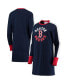 Women's Navy Boston Red Sox Hurry Up Offense Long Sleeve Dress