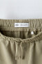 Фото #9 товара Комплект из шортов и футболки из мягкой ткани с вышивкой ZARA