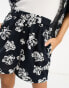 Фото #2 товара ASOS DESIGN – Shorts im Boxer-Design mit Blumenmuster und Leinenanteil, Kombiteil