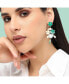 Фото #3 товара Women's Floral Drop Earrings