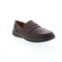 Фото #3 товара Florsheim Central Penny Mens Brown Leather Loafers & Slip Ons Penny Shoes