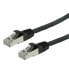 VALUE Patchkabel Kat.6 S/Ftp LSOH schwarz 2 m - Cable - Network