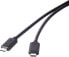 Фото #1 товара Renkforce RF-4381071 - 1 m - USB C - USB C - USB 3.2 Gen 2 (3.1 Gen 2) - 20000 Mbit/s - Black