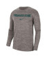 Men's Heather Gray Michigan State Spartans Team Velocity Performance Long Sleeve T-shirt