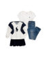 ფოტო #3 პროდუქტის Toddler And Little Girls Big Pony Corduroy Skirt Fleece Dress