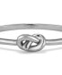 Фото #3 товара Women's Lover's Knot Silver Tone Bangle