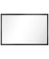 Фото #3 товара Contempo Brushed Stainless Steel Rectangular Wall Mirror, 24" x 36"