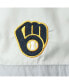 Women's Navy Milwaukee Brewers Colorblock Track Raglan Full-Zip Jacket