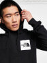 The North Face Fine logo fleece hoodie in black