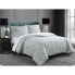 Фото #1 товара Badgley Mischka 3pc Full/Queen Home Serina Metallic Comforter Set Green