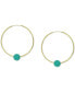 Фото #4 товара Серьги Macy's Jade Hoop 14k Gold