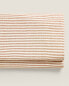 Flat sheet with thin stripes