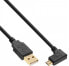 Фото #2 товара InLine Micro USB 2.0 Cable USB Type A male / Micro-B male - angled - black - 2m