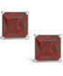 ფოტო #3 პროდუქტის Garnet (2-5/8 ct. t.w.) Stud Earrings in Sterling Silver