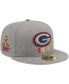 Фото #1 товара Men's Gray Green Bay Packers Color Pack 59FIFTY Fitted Hat