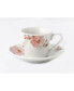 Фото #2 товара Floral Design 12 Piece 2oz Espresso Cup and Saucer Set, Service for 6