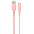 USB A to USB-C Cable DCU Pink 1 m