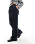 Фото #8 товара ASOS DESIGN tailored pull on trousers in navy