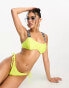 Фото #1 товара Calvin Klein intense power rib string side tie bikini bottom bright yellow